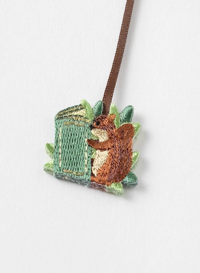Midori DESIGNPHIL Midori Bookmark, Decorative Stamp with Squirrel Pattern, Black, Plastic, 1 Piece - Image 3