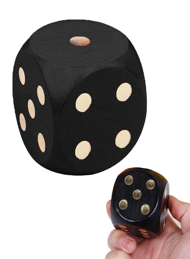 BdelrinQue Black Dice Cube, Big Dice, Dices, Suitable for Backyard Gatherings, Camping Trips, Educational Activities and Family Entertainment - Image 1