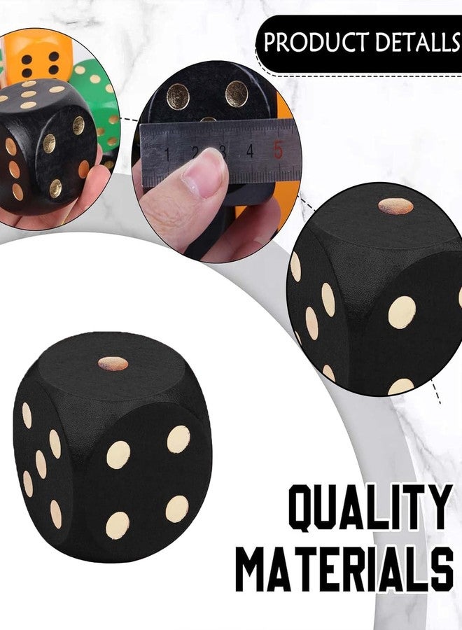 BdelrinQue Black Dice Cube, Big Dice, Dices, Suitable for Backyard Gatherings, Camping Trips, Educational Activities and Family Entertainment - Image 3
