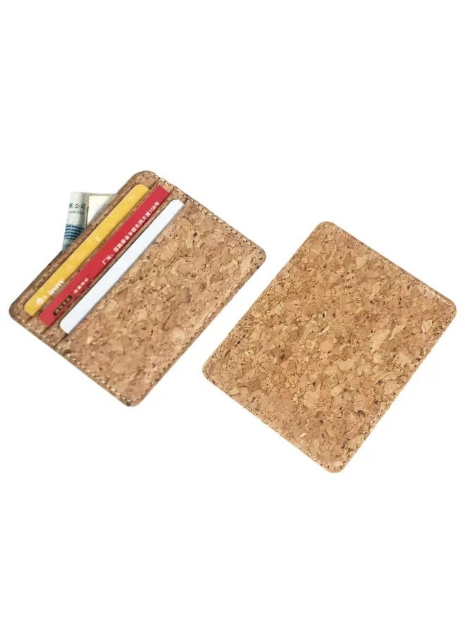 Ciara Natural soft wood grain card pack, bus IC card holder, bank card holder, multi slot PU card holder - Image 4