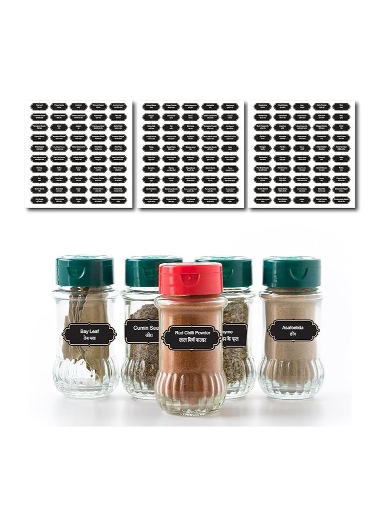 150 Pcs Jar Labels Stickers - Pantry Organization Kitchen Labels for Spice Jars - Canisters - Food Storage Containers - Image 1