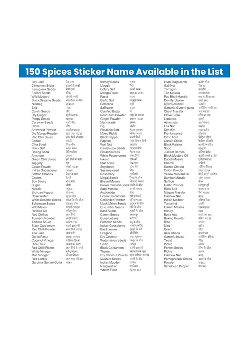 150 Pcs Jar Labels Stickers - Pantry Organization Kitchen Labels for Spice Jars - Canisters - Food Storage Containers - Image 5