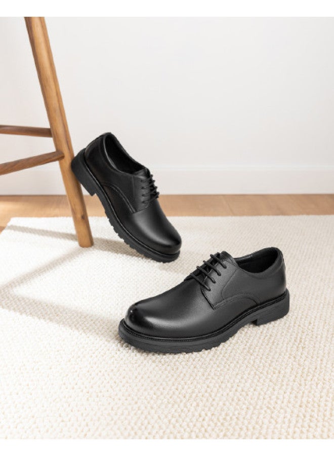 AOKANG Business Formal Leather Shoes Men's Shoes 2026 Spring New Genuine Leather Derby Shoes Office Men's Leather Shoes - Image 1