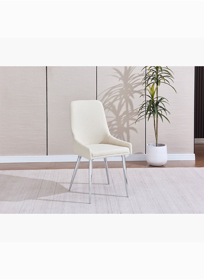 Home Box كرسي طعام سيلفرادو بأرجل معدنية بلون المسدس 46 × 91 × 40.5 سم  - Image 1
