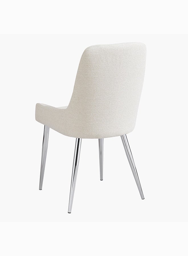 Silverado Dining Chair With Gun Metal Legs 46 x 91 x 40.5 cm