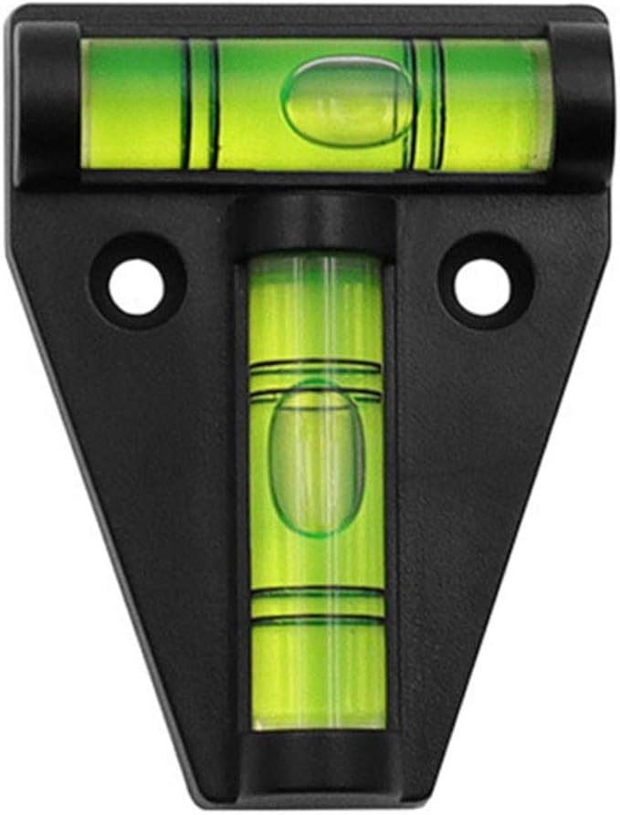 Black T Type Spirit Level Multipurpose Camper Level Tool - Image 1