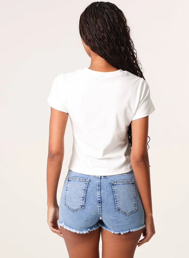 Pink Vanilla Diamante Bow T-shirt