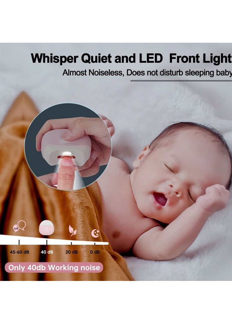 مقص أظافر كهربائي تلقائي قابل لإعادة الشحن عبر USB مع ضوء LED، إعدادين للسرعة وتخزين الأظافر - أداة قص آمنة للأطفال، والكبار، وكبار السن - Image 3