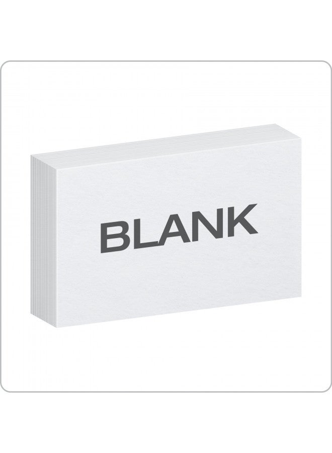 Oxford 3 X 5 Inches Blank Ruled Index Card, 300 Count, White (10013) (Material - Paper) - Image 2