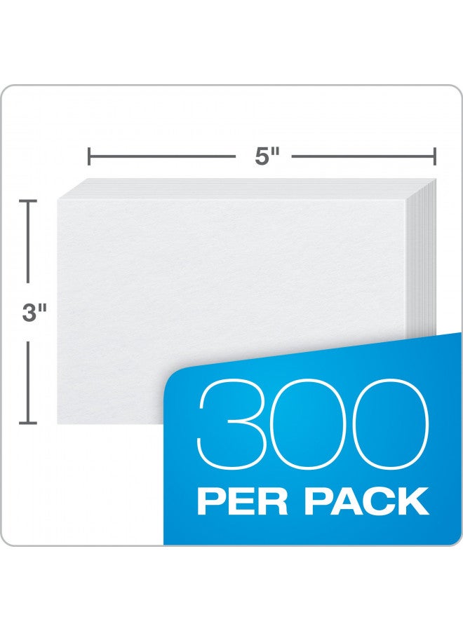 Oxford 3 X 5 Inches Blank Ruled Index Card, 300 Count, White (10013) (Material - Paper) - Image 3