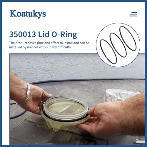 Koatukys 350013 350013Z Lid O-Ring Replacement for Pentair WhisperFlo IntelliFlo Challenger and Pinnacle Pump Trap Lid, Replaces for 0-318 (3/Pack) - Image 3