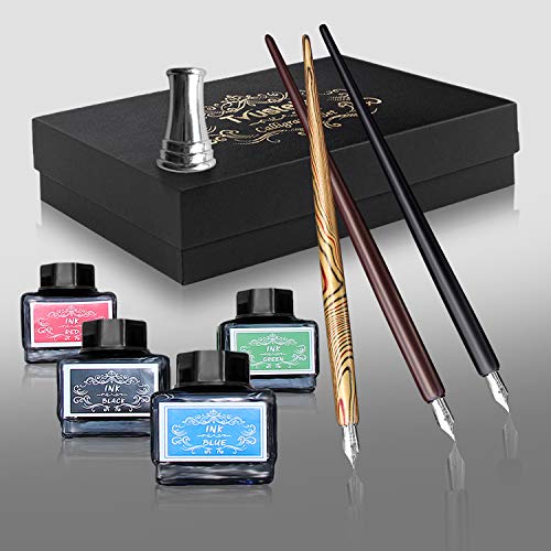 Trustela Calligraphy Set For Beginners, 3 Calligraphy Pens, 4 Ink Bottle 15ml, 20 Calligraphy Nibs, 1 Calligraphy Pen Holder, Dip Pen Set, Gift For Men, Women And Kids, Calligraphy Kit For Beginners - Image 5