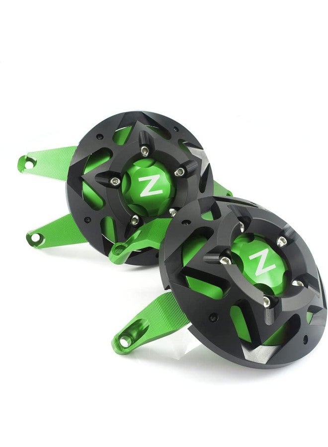 كلاراكو غطاء حماية المحرك من الألومنيوم لإطار الدراجة النارية وواقيات الانزلاق ووسادات الاصطدام لدراجة كاواساكي Z900 2017-2019