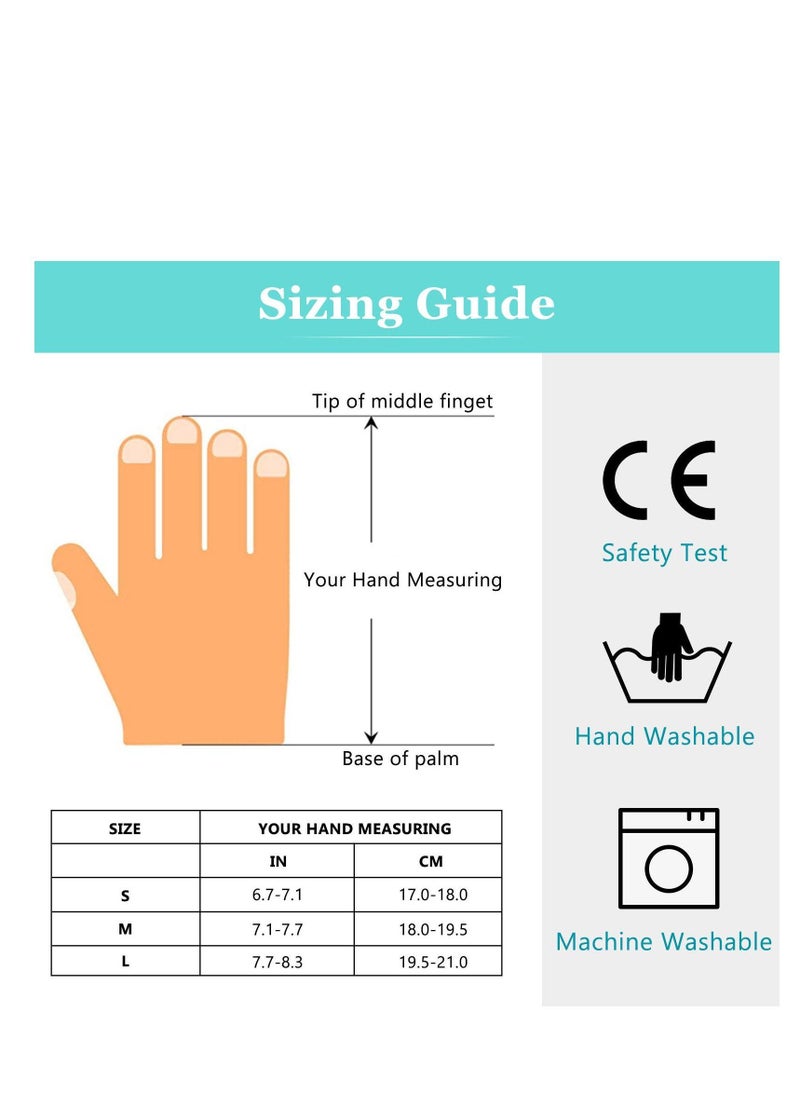 NIBEMINENT 20 Pairs Quilting Gloves, for Free-Motion Quilting, Machine Lightweight White Nylon Sewing Quilters (Green, M)  - Image 5