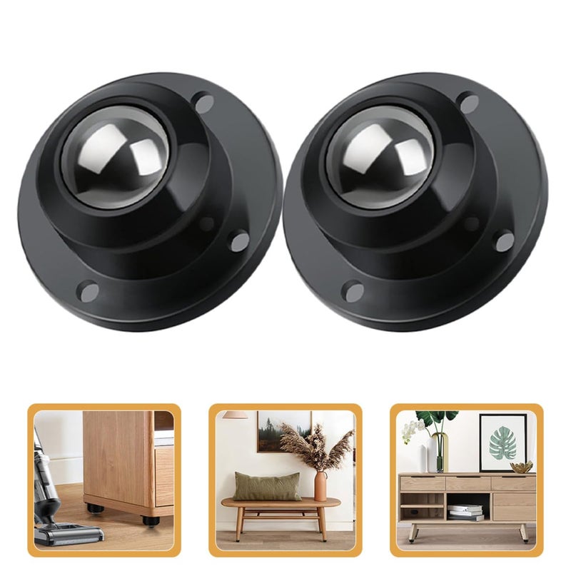 8Pcs Mini Swivel Caster Wheels with Adhesive Base Small Quiet Appliance Rollers for Furniture Storage Boxes Sofas Cabinets - Image 3