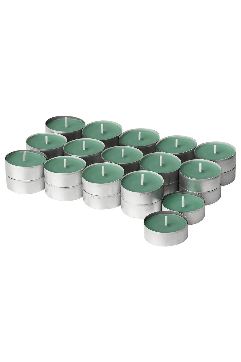Scented Tealight - Fresh Grass/Light Green, 3.5 hr Burn Time, Renewable Plant-Based Wax - Image 1