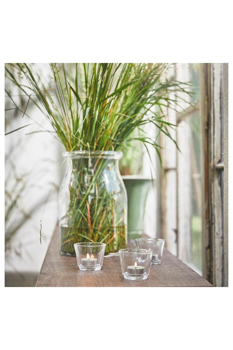 Scented Tealight - Fresh Grass/Light Green, 3.5 hr Burn Time, Renewable Plant-Based Wax - Image 4