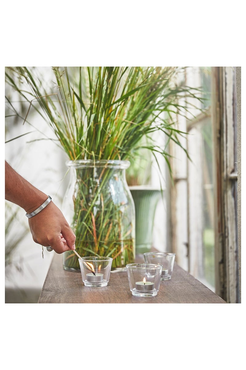 Scented Tealight - Fresh Grass/Light Green, 3.5 hr Burn Time, Renewable Plant-Based Wax - Image 3