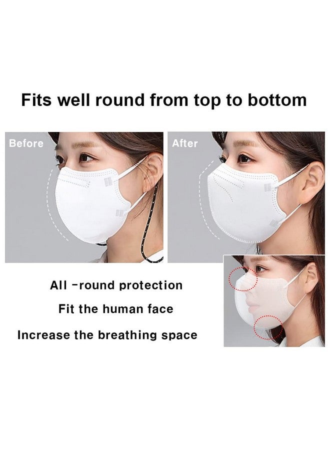 HOMSSEM [25p Arte Korea Face Mask for Adults -2D Protective Health Face Mask for Dust and Smoke - 4-Layer (Navy [25p]) - Image 3