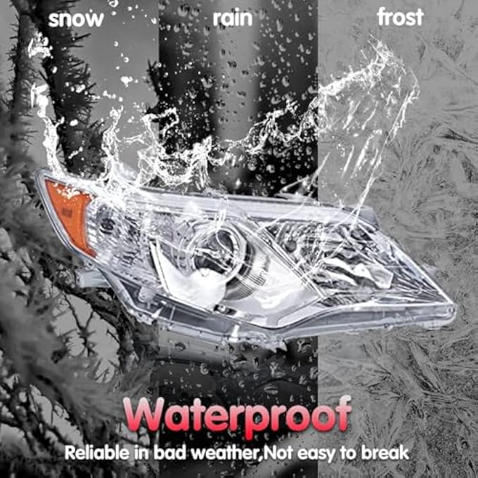 LEAVAN Headlights Assembly Fit For 2012 2013 2014 Toyota Camry LSeLeXleHybrid Pair Chrome Headlamps Replacement Included Driver And Passenger Side - Image 4