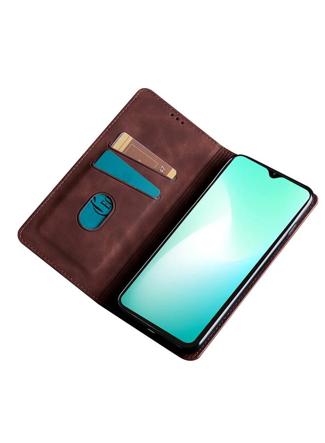 Zaboon Case For Infinix Note 10 Pro Skin Feel Magnetic Horizontal Flip Leather Phone Case - Image 5