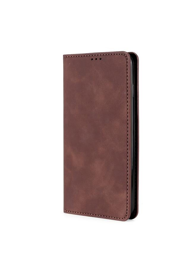 Zaboon Case For Infinix Note 10 Pro Skin Feel Magnetic Horizontal Flip Leather Phone Case - Image 2