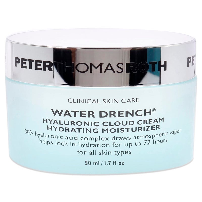Peter Thomas Roth |Water Drench Hyaluronic Cloud Cream Hydrating Refillable Moisturizer | Hyaluronic Acid Cream For All Skin Types, Line-Smoothing, Fragrance-Free - Image 2