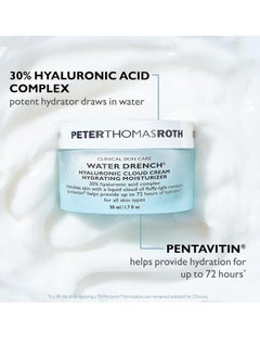 PETER THOMAS ROTH Peter Thomas Roth | Water Drench Hyaluronic Cloud Cream | Hydrating Moisturizer for Face, Up to 72 Hours of Hydration for More Youthful-Looking Skin, Fragrance Free  - Image 3