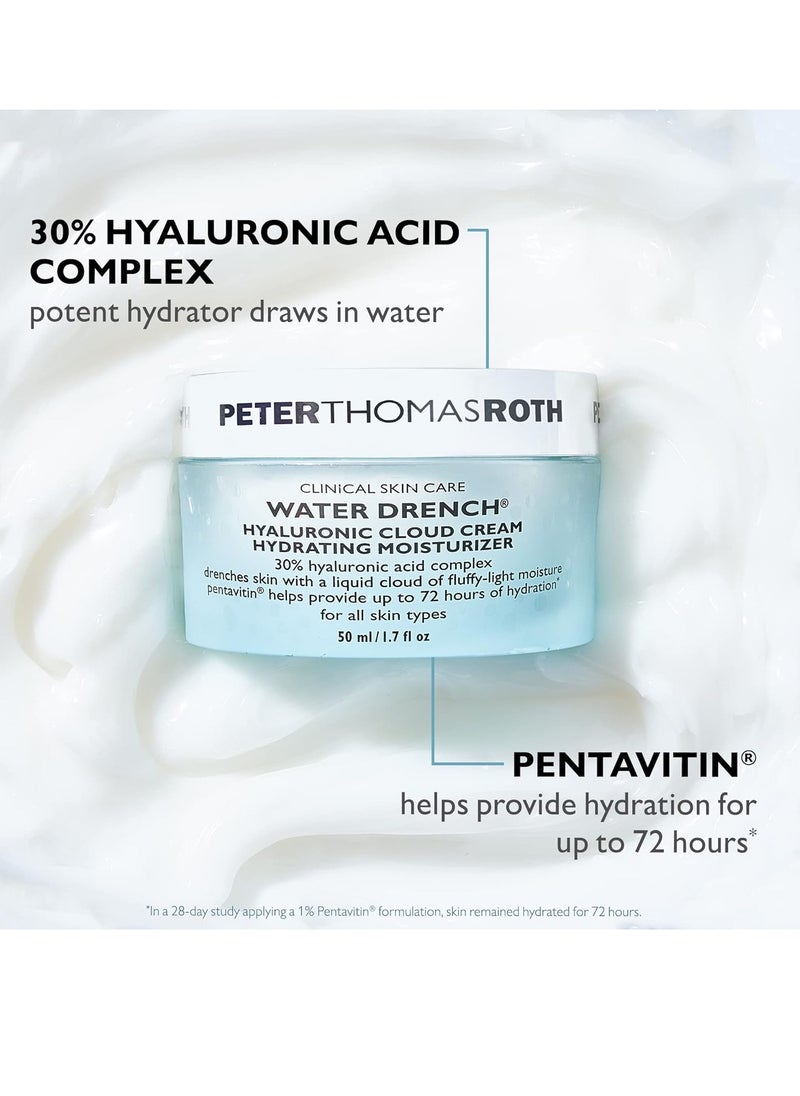 PETER THOMAS ROTH Peter Thomas Roth | Water Drench Hyaluronic Cloud Cream | Hydrating Moisturizer for Face, Up to 72 Hours of Hydration for More Youthful-Looking Skin, Fragrance Free  - Image 3