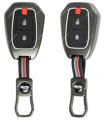 Coll of Fest® Metal Silicon Key Cover Compatible for Renault Kiger, Kwid, Duster 2016, Triber 2 Button Smart Key Cover Metal and Silicon Protection Special Feature Visible in Low-Light Conditions - Image 3