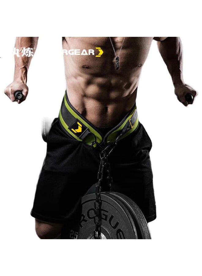 Fittergear Weighted Dip Belt With Chain For Pull Ups And Squats, Gym Barbell Plate Loading Belt, Black - Image 3
