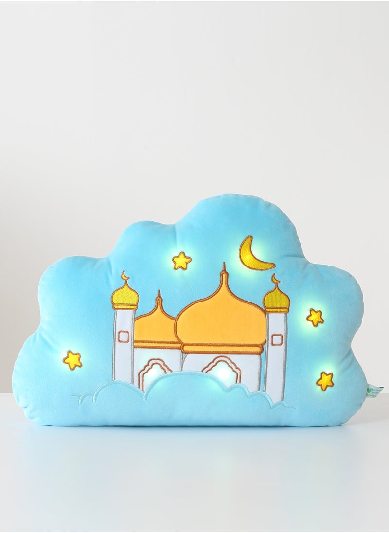 Mommy Yasmin - Mommy Yasmin - Soothe & Glow Talking Cloud | Muslim & Islamic Toy | Eid Gift | Quran & Dua | Interactive + Relaxing | Remote | for Baby + Toddlers + Kids (Blue) - Image 1