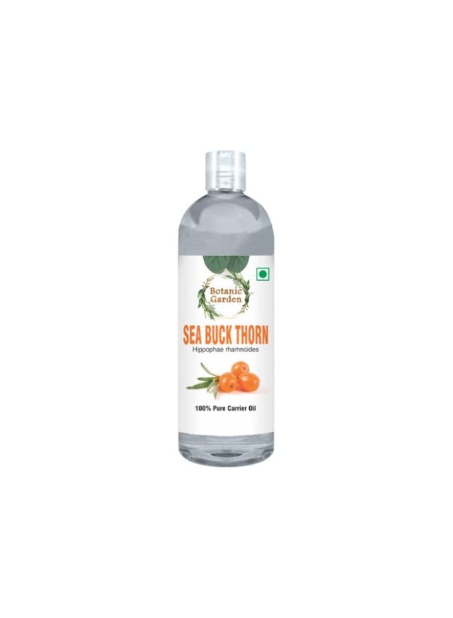 BOTANIC GARDEN Sea Buckthorn/Hippophae rhamnoides/ Cold-Pressed Oil 100% Pure, Natural & Undiluted, Calms Irritated Skin, Repairs Damaged Skin, Moisturises Dry Skin, Soothes Sunburn, Powerful Anti-Ageing Properties(100 ML) - Image 1