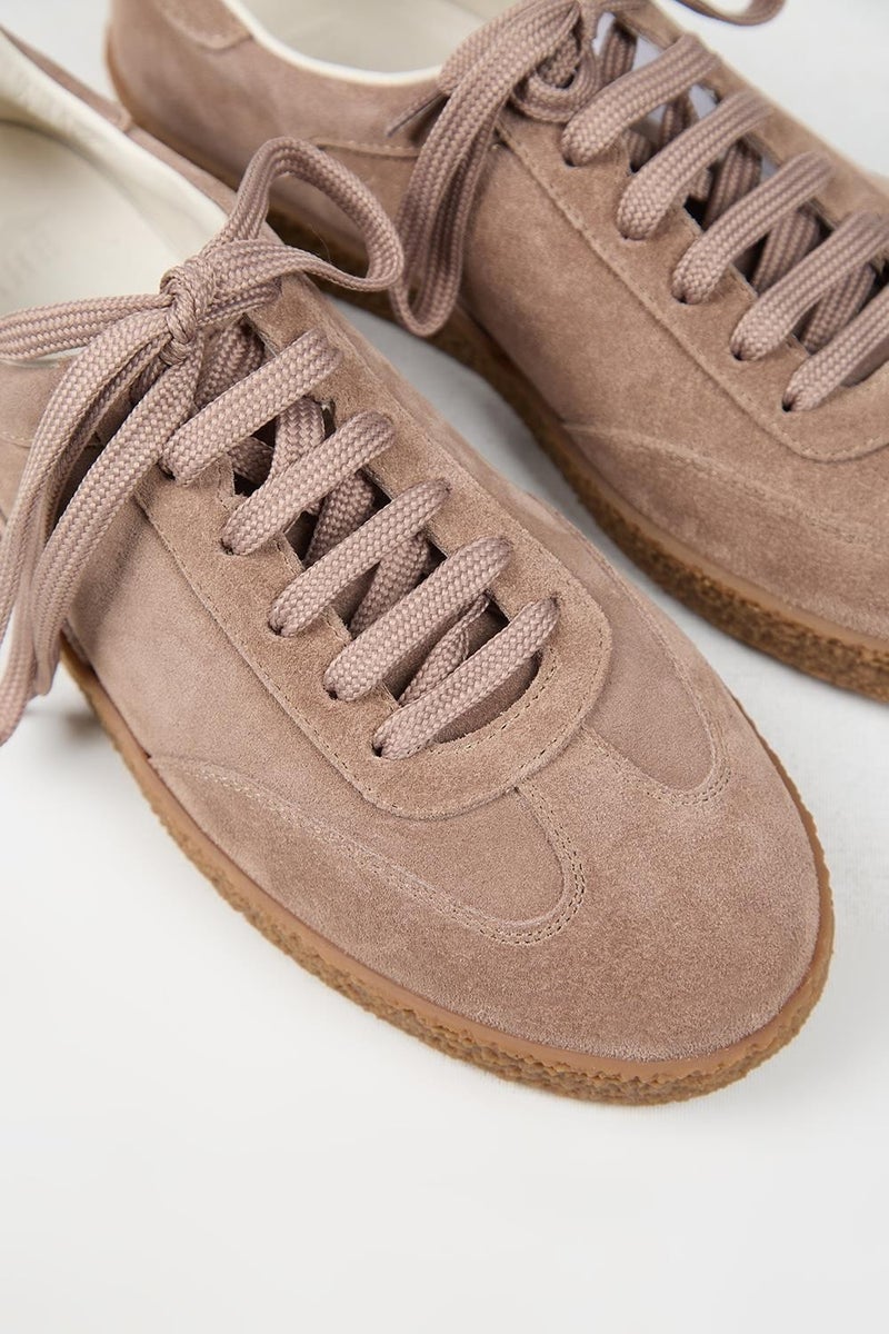 Krahe Palminteri Men's Genuine Leather Lace-up Mink Sneakers - Image 5