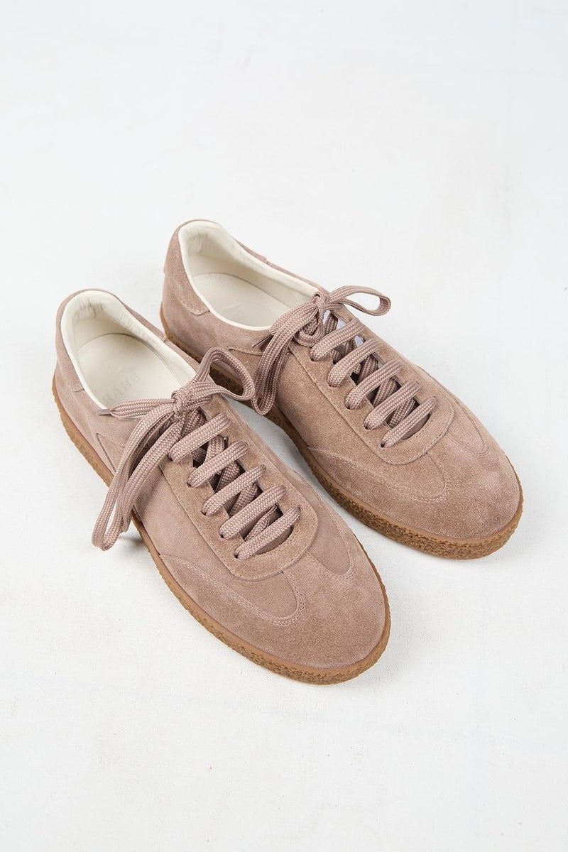 Krahe Palminteri Men's Genuine Leather Lace-up Mink Sneakers - Image 3