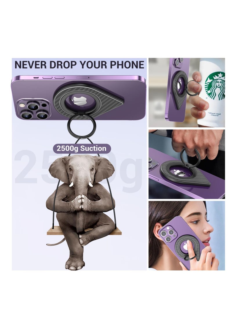 Excefore Double-Sided Magnetic Phone Grip for Magsafe, Magnetic Phone Ring, for MagSafe Ring Holder, Compatible with iPhone, iPad, Smartphone and Magnetic Car Mount - Image 3