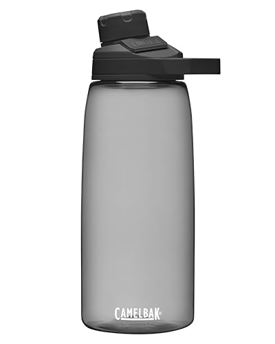 CamelBak Chute Mag BPA Free Water Bottle with Tritan Renew - Magnetic Cap Stows While Drinking, 32oz, Charcoal - Image 1