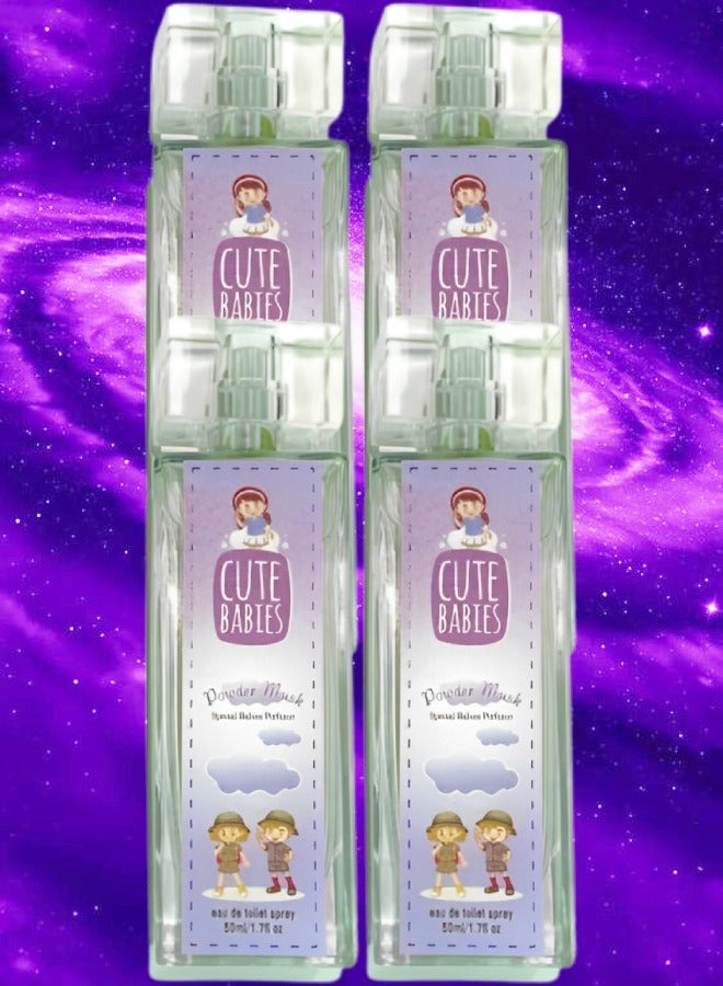 كيوت بيبي 4 قطع عطر مسك بودرة كيوت بيبيز 50 مل - Image 1
