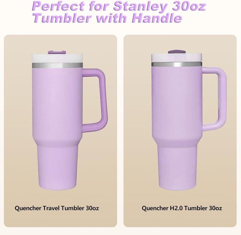 Zonyee Snack Bowl for Stanley 30oz Tumbler with Handle Silicone Reusable Snack Tray Snack Ring for Stanley Cup Accessories Suitable for Car Cup Holder Cinema or Outdoor Orchid - Image 4