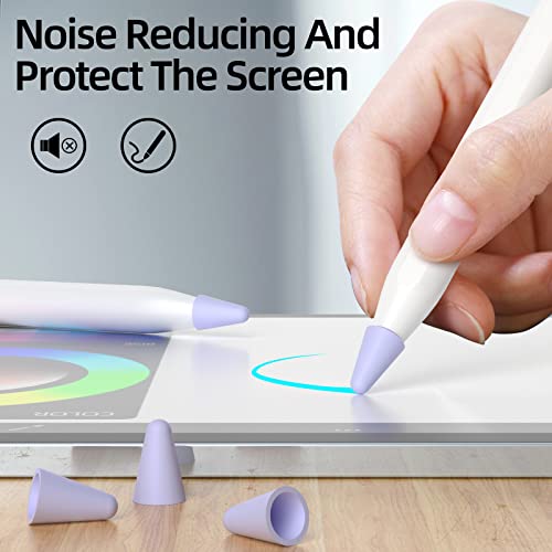 Joosko for Apple Pencil 2nd Generation/1st Generation Nib Protectors and Apple Pencil (USB-C), [50 Pack] Ultra Thin Silicone Nib Protectors, Drawing Noise Free - Image 2