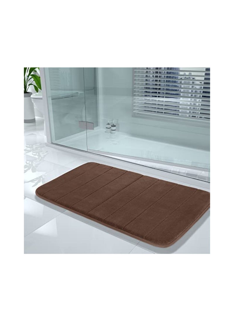 BELGREE 2 pack Non Slip Mat With Memory Foam Super Absorbent Bath Rugs Washable Kitchen Mats is Machine Wash Easy to Dry for Bathroom Floor Rugs  - Image 2