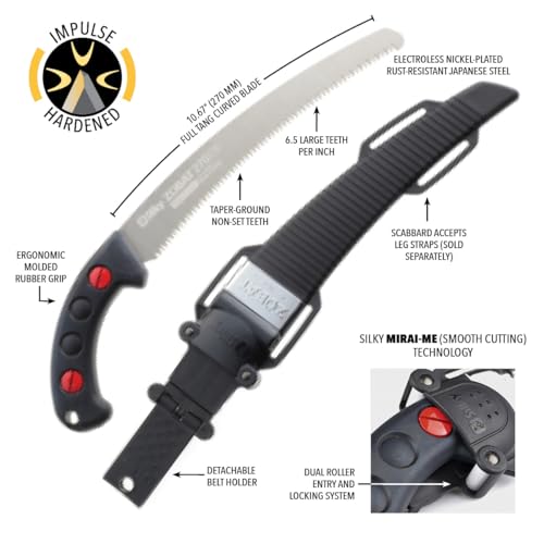 Silky ZUBAT Professional Curved Hand Saw 270mm Large Teeth (270-27) - Image 4