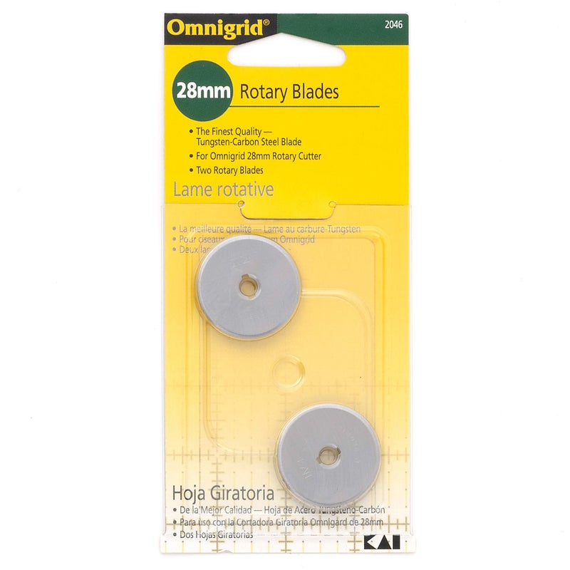 Omnigrid 28mm Refills, 2, Tungsten-Carbon Steel Rotary Blades, 28 mm, 2-Pack, Silver, 2 Count, (2046) - Image 4