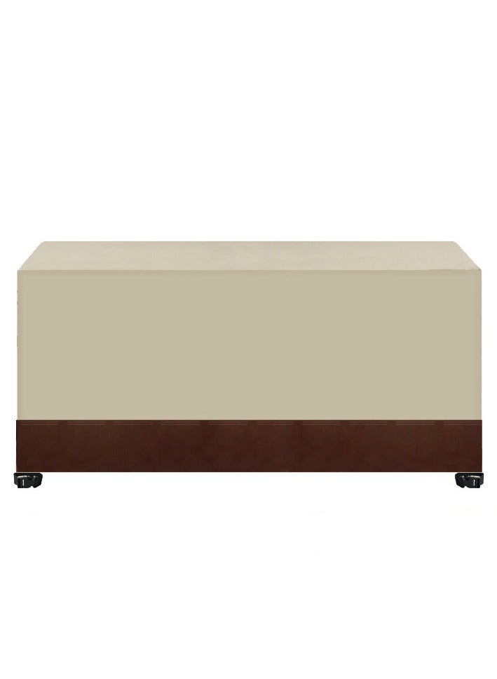Generic Patio Furniture Cover, Outdoor Table Set, Sectional Sofa Cover, Patio Chair Covers，UV Resistant, Waterproof for Outside Furniture Beige and brown - Image 1