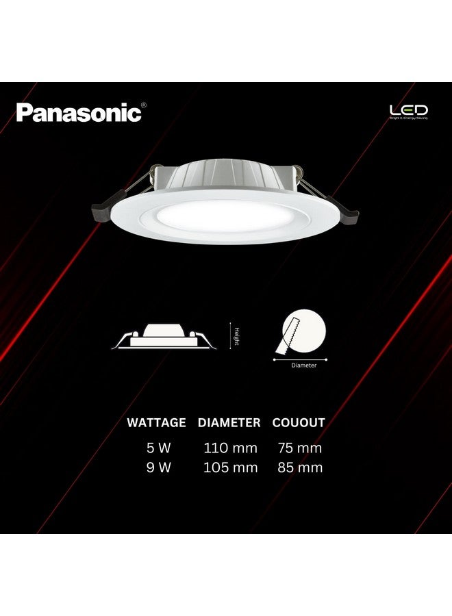 Panasonic 9W LED Concealed Downlight for Ceiling | LED Deep Junction & Concealed Box Light (Cool White, PDLM15097R1-PK4) - Image 2