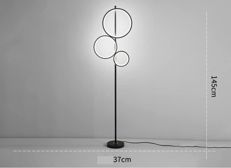 CITRA CITRA Led 3 Rings Black Floor Standing lamp Living Room Light for Home Lighting Standing lamp Warm White  - Image 4