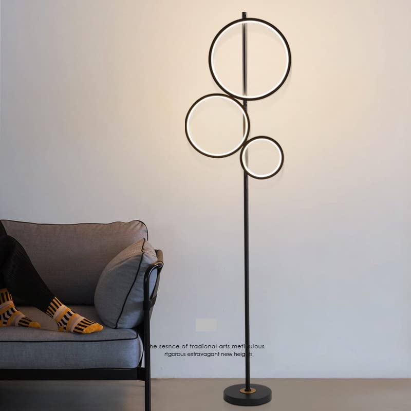 CITRA CITRA Led 3 Rings Black Floor Standing lamp Living Room Light for Home Lighting Standing lamp Warm White  - Image 2