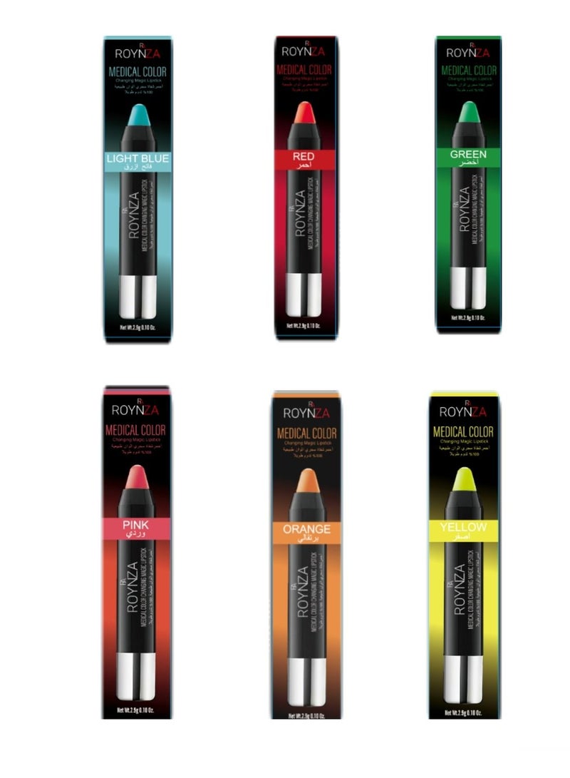 روينزا أحمر شفاه سحري من 6 متعدد الألوان - Image 1