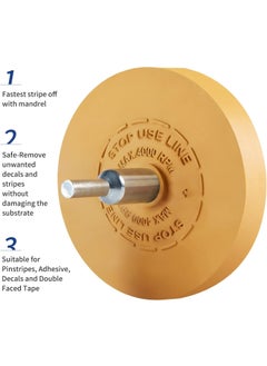Generic Pneumatic Eraser Wheel Decal Removal Wheel Rubber Eraser Wheel Adhesive Remover Wheel For Cars Sticker Remover Tool Multiple Specifications Available  - Image 2
