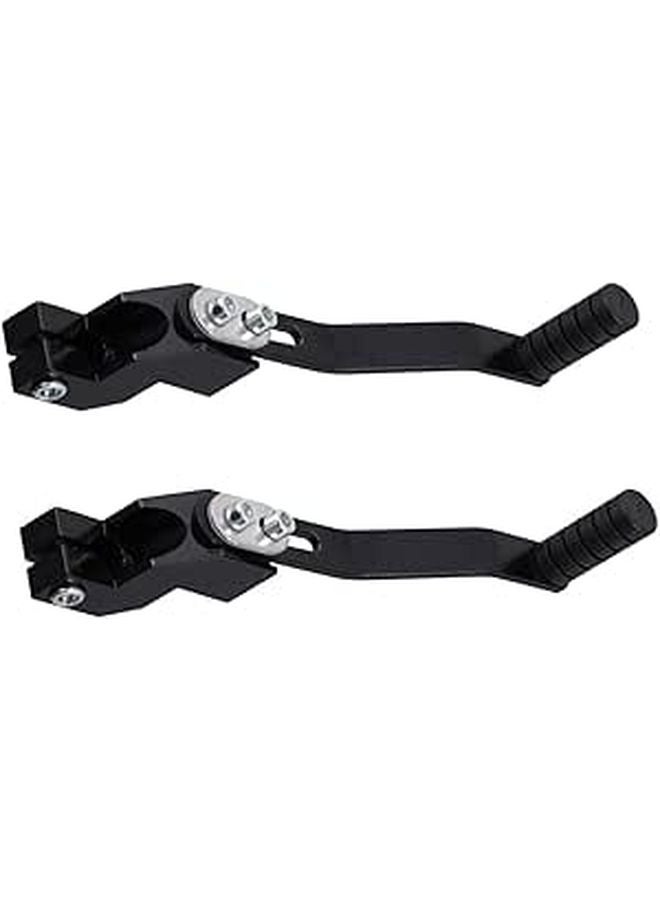 Universal Black Alloy Motorcycle Gear Shift Lever Folding Shifter 2pcs Repair Conversion Kit - Image 1